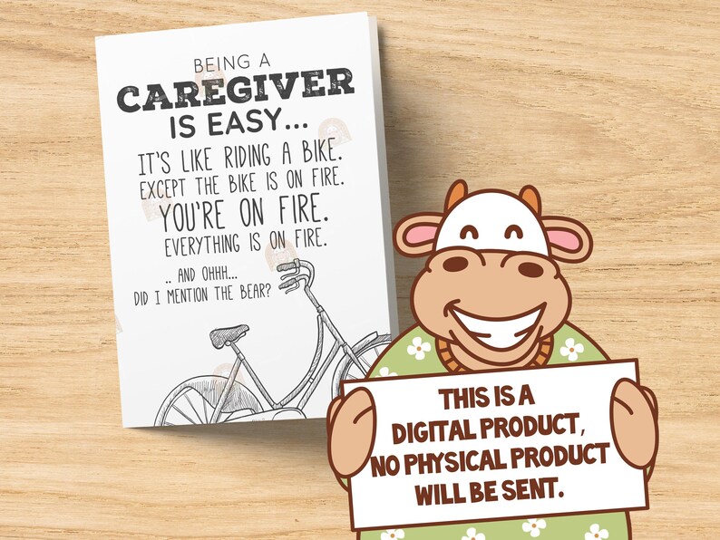 Caregiver Gift, Family Caregivers Month Card Printable, Caregiver Appreciation Month Gift for Caregiver Thank you Gift, Caregiver Sign bild 3