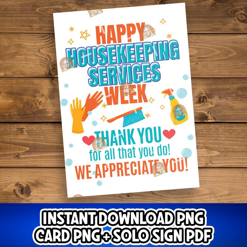 Housekeeping Week Banner - Etsy