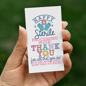 Sterile Processing Week Printable Tags , Sterile Processing Tech Gift tag, SPD Week Tag, Central Service Week Tag, SPD Appreciation Label