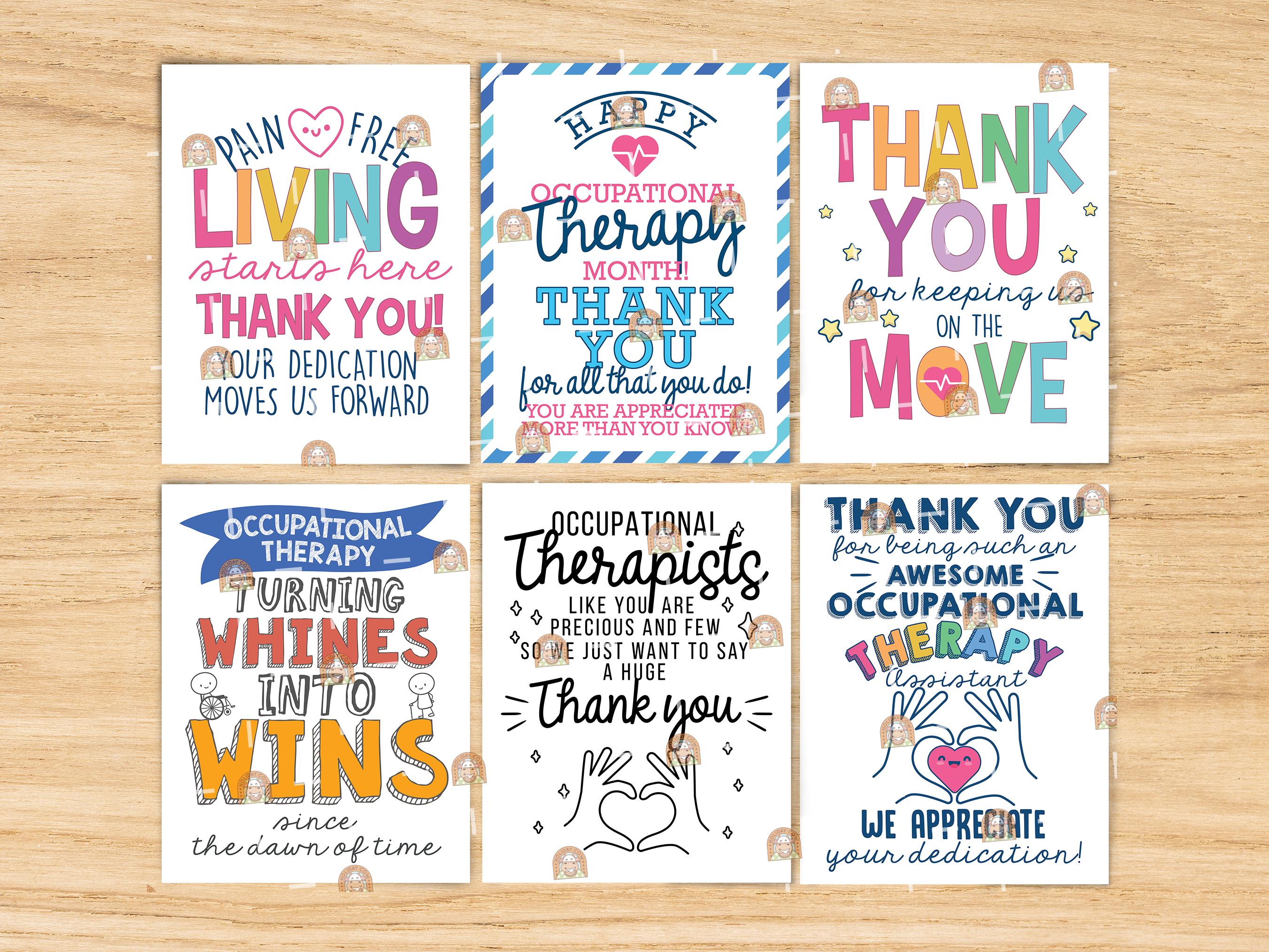 Occupational Therapy Month Signs Printable, Occupational Therapists ...