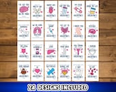 Medical Valentines Day Cards, Printable Valentines Medical Puns Set, Funny Valentine Healthcare, Hospital PA Doctor Nurse Valentine Download