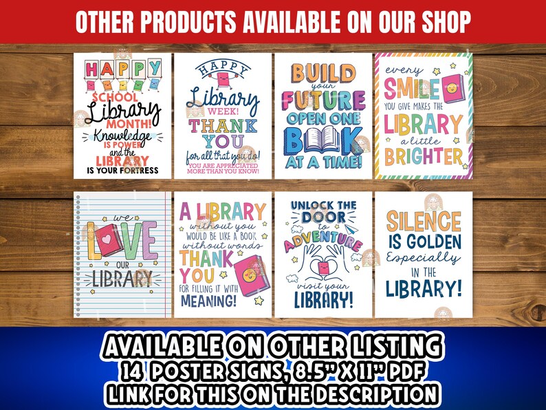 Printable Librarian Gift Tag, Librarian Tag, Librarian Day Tag for ...