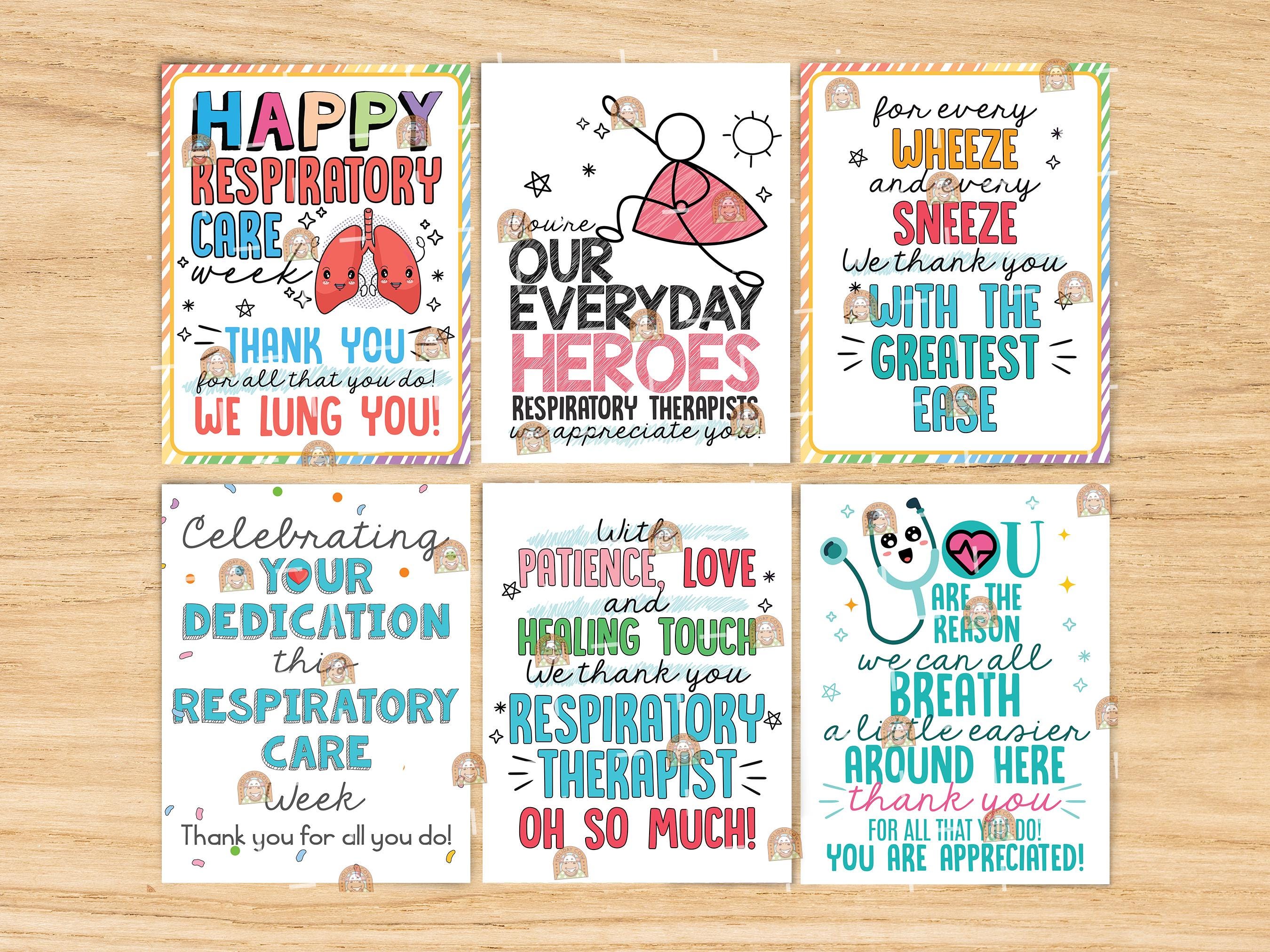 Happy Rrt Week Banner Respiratory Care Week Gift, Respiratory Therapist Thank You Signs ...