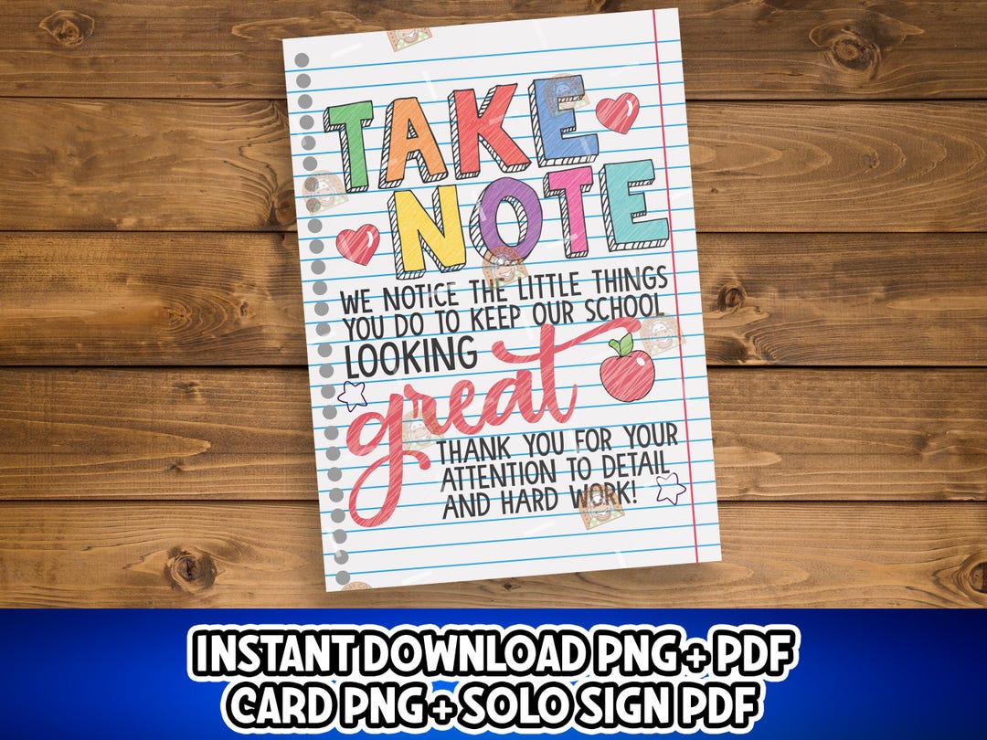 Maintenance Worker Appreciation Day Gift, Printable School Staff Gift ...