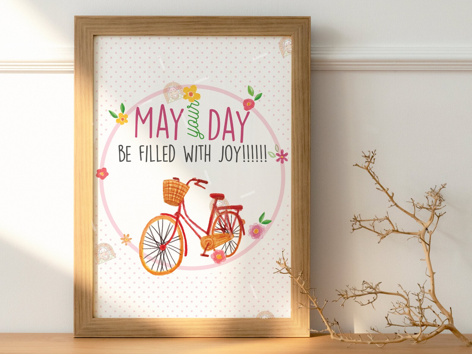 May Day Sign, Happy May Day Gift, Printable Card, Spring May Day Basket ...