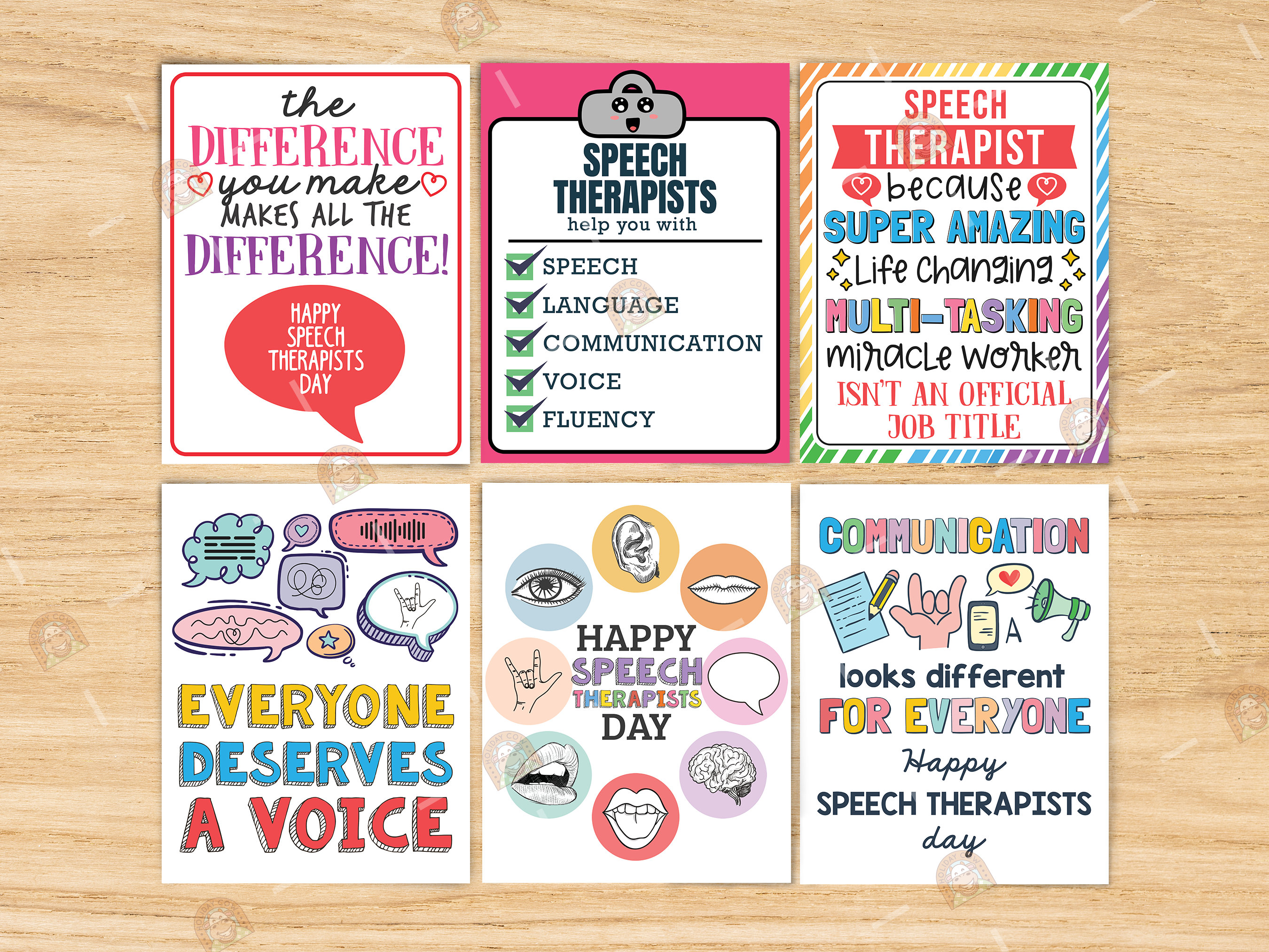 Speech Therapist Signs Bundle Printable, Therapist Day Poster ...