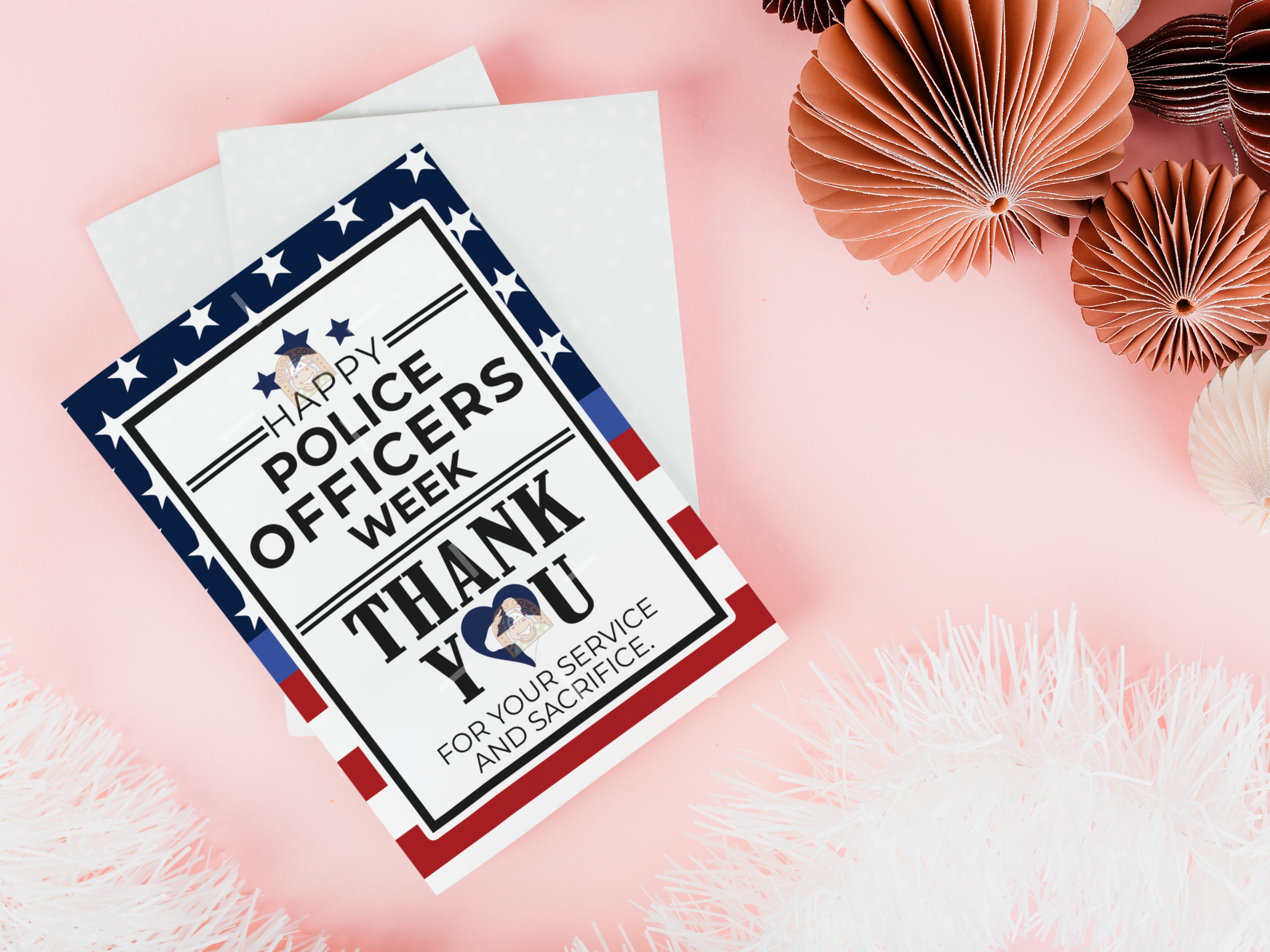 Police Week Card Printable, National Police Officers Week Card, Police ...