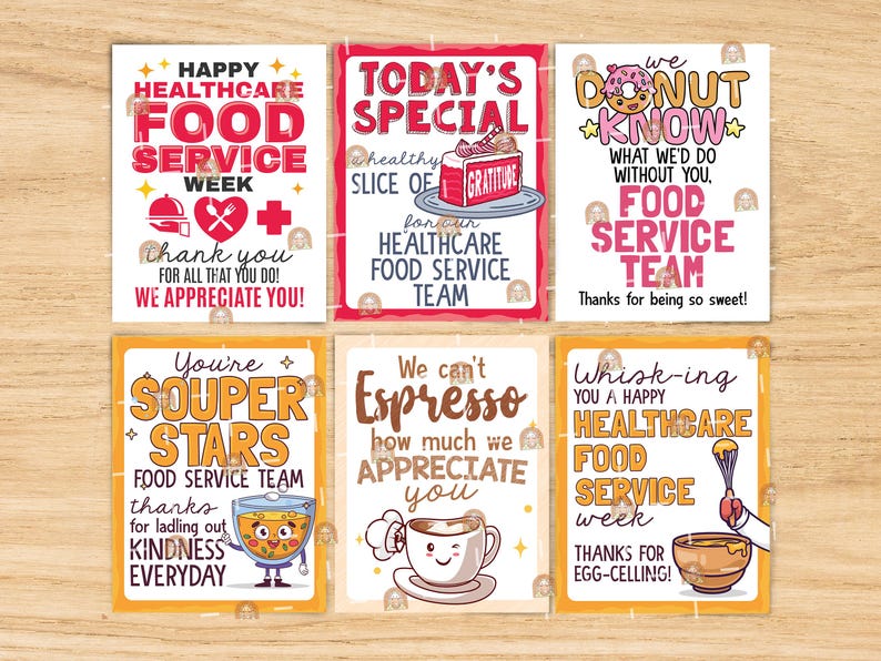 Healthcare Food Service Week Signs Printable, Healthcare Food Service ...