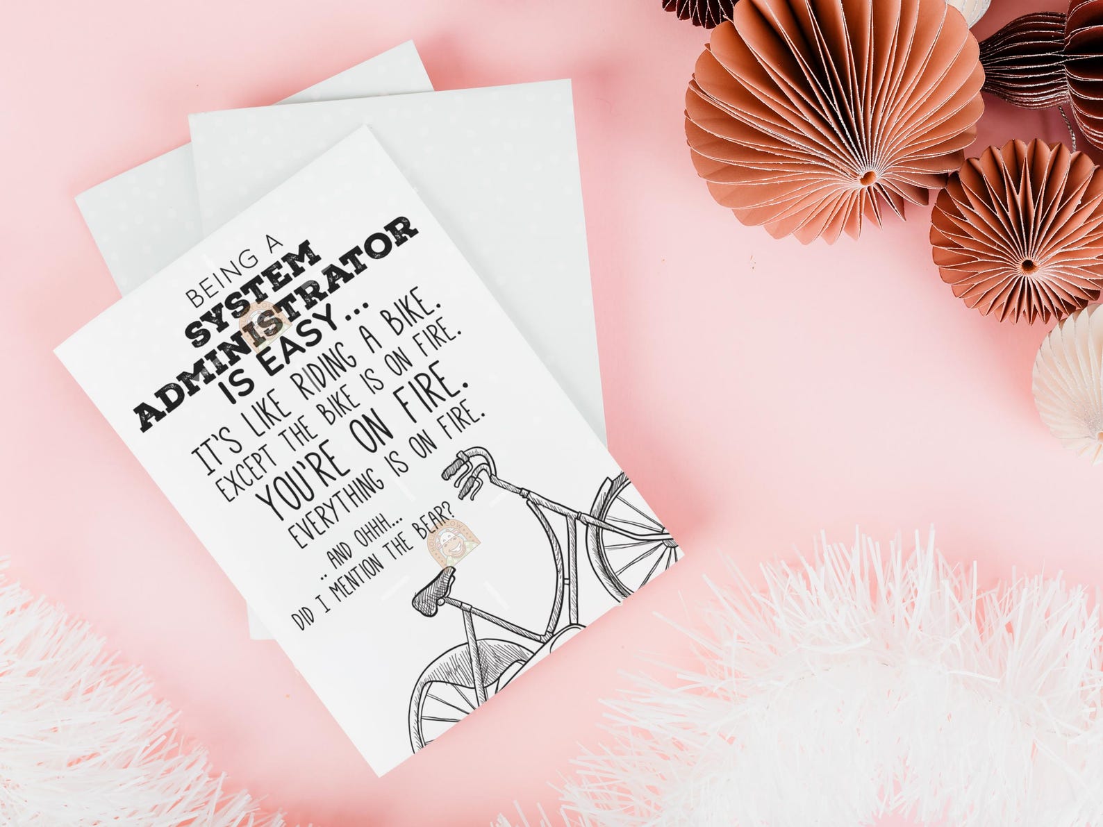 Sysadmin Gift, System Administrator Day Card Printable, System Admin ...