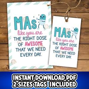 Arzthelferin Tag, druckbare MA Woche Geschenkanhänger, Arzthelferin Woche Tag, glücklich MA Woche Tag, danke MA Wertschätzung, Ma Cookie Tag