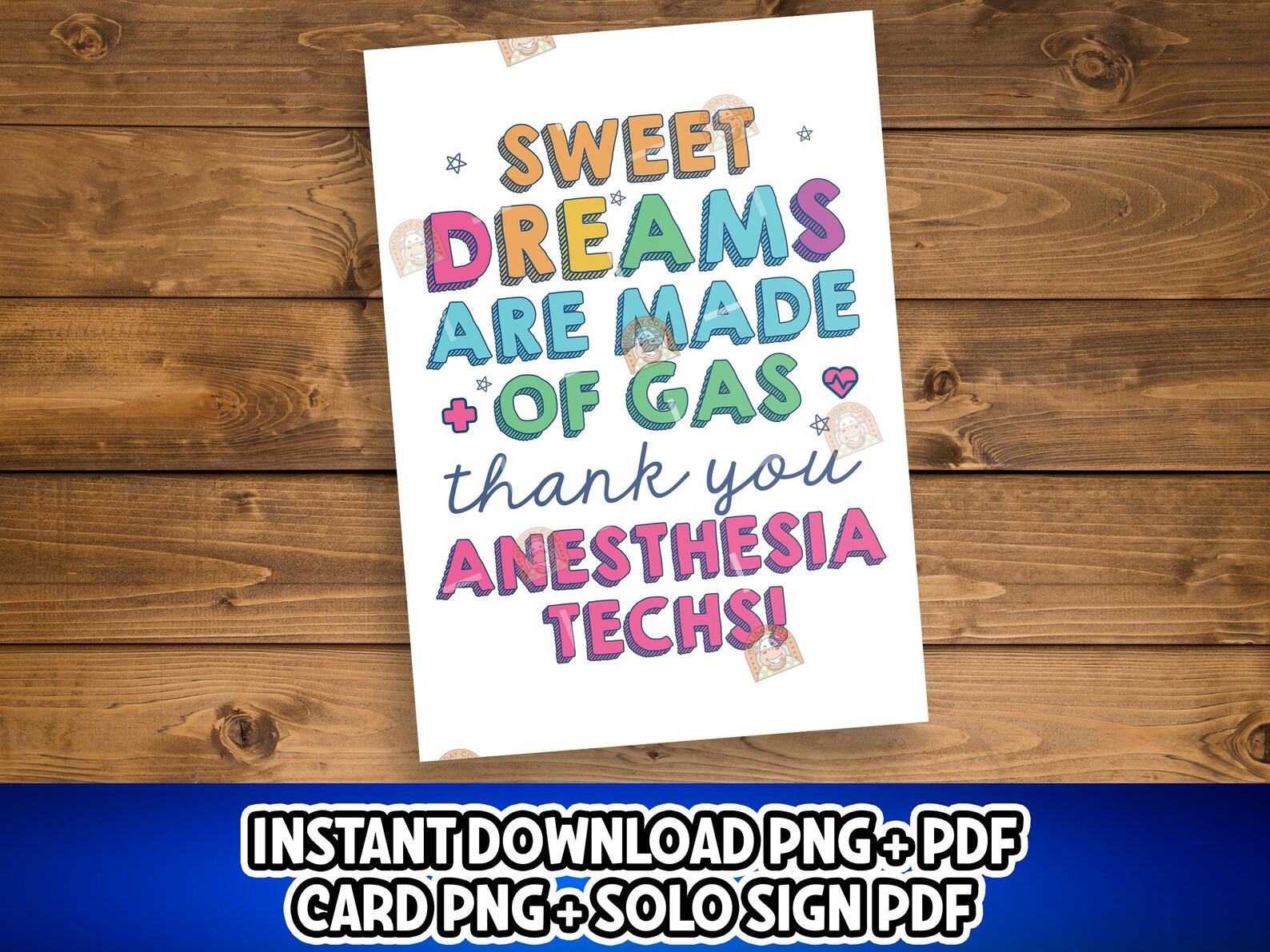 Printable Anesthesia Tech Gift, Anesthesia Tech Week Card, Anesthesia ...