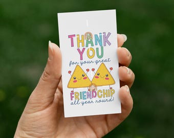 Last Day of School Tag Printable, Summer Treat Bag Tag for Friend Gift Tag, End of School Year Classmate Gift Tag, End of Year Chip Bag Tag