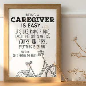 Caregiver Gift, Family Caregivers Month Card Printable, Caregiver Appreciation Month Gift for Caregiver Thank you Gift, Caregiver Sign bild 9