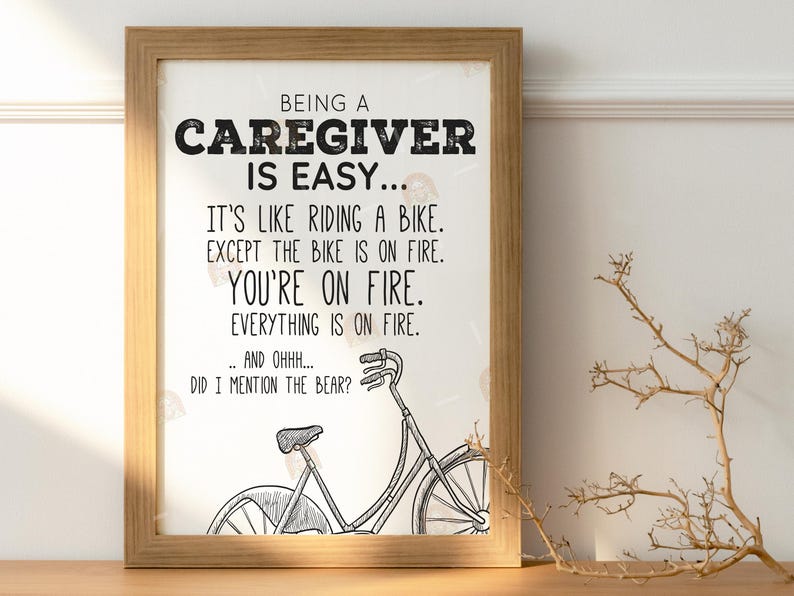 Caregiver Gift, Family Caregivers Month Card Printable, Caregiver Appreciation Month Gift for Caregiver Thank you Gift, Caregiver Sign bild 9