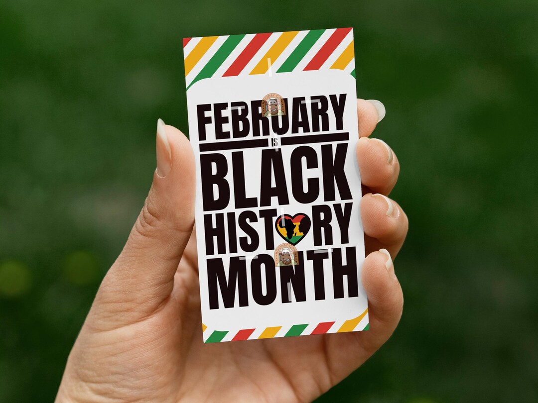 Black History Month Tags Printable, February is Black History Month ...