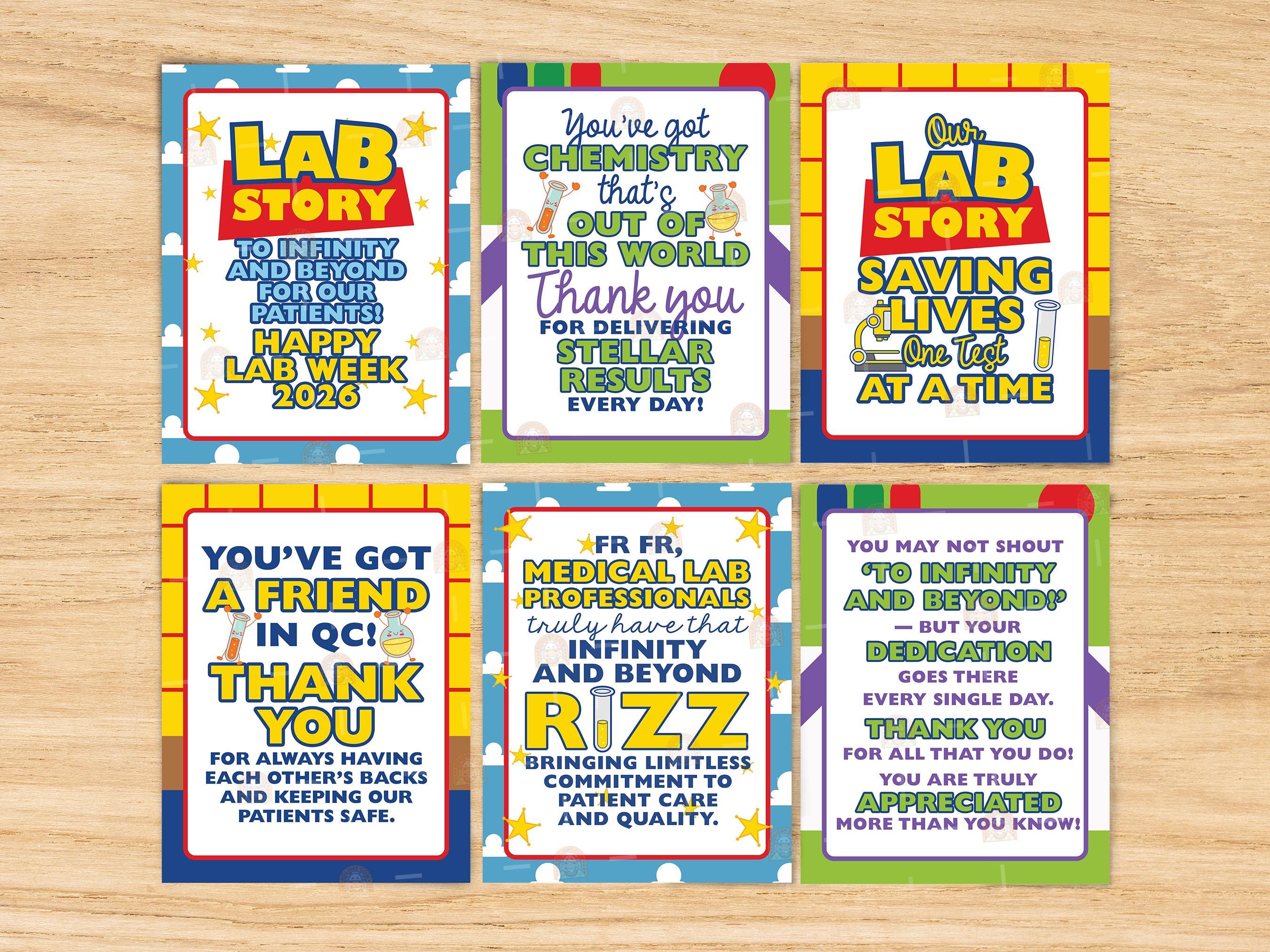 Lab Week 2026 Printable Signs, Lab Week Décor, Lab Story Theme Posters ...