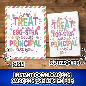 Carte de Pâques principale imprimable, cadeau de Pâques pour le principal, cadeau principal de Pâques, cadeau de Pâques pour le principal comme vous cadeau de Pâques principal