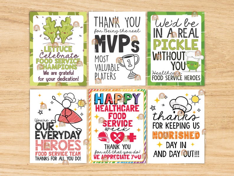 Healthcare Food Service Week Signs Printable, Healthcare Food Service ...