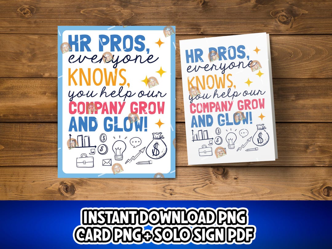 HR Professionals Day Gift Printable, Human Resources Professional Day ...