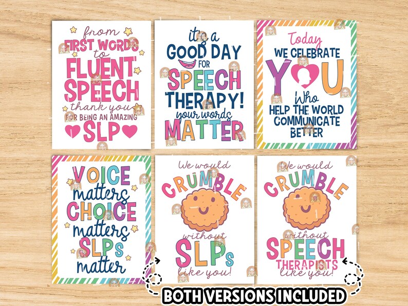 SLP Day Signs Printable, SLP Appreciation Speech Language Pathologist ...