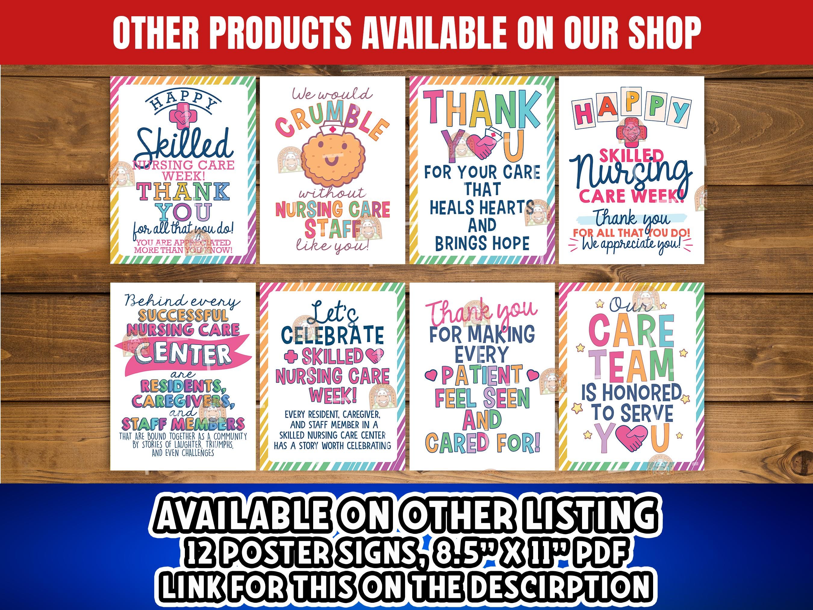 Skilled Nursing Home Week Banner Printable, Skilled Nursing Home Week ...