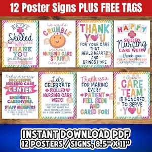 Skilled Nursing Care Week Signs Printable, National Skilled Nursing