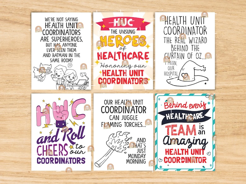 Health Unit Sign Health Unit Coordinator Week Signs Printable, HUC Week Poster, HUC Week ...
