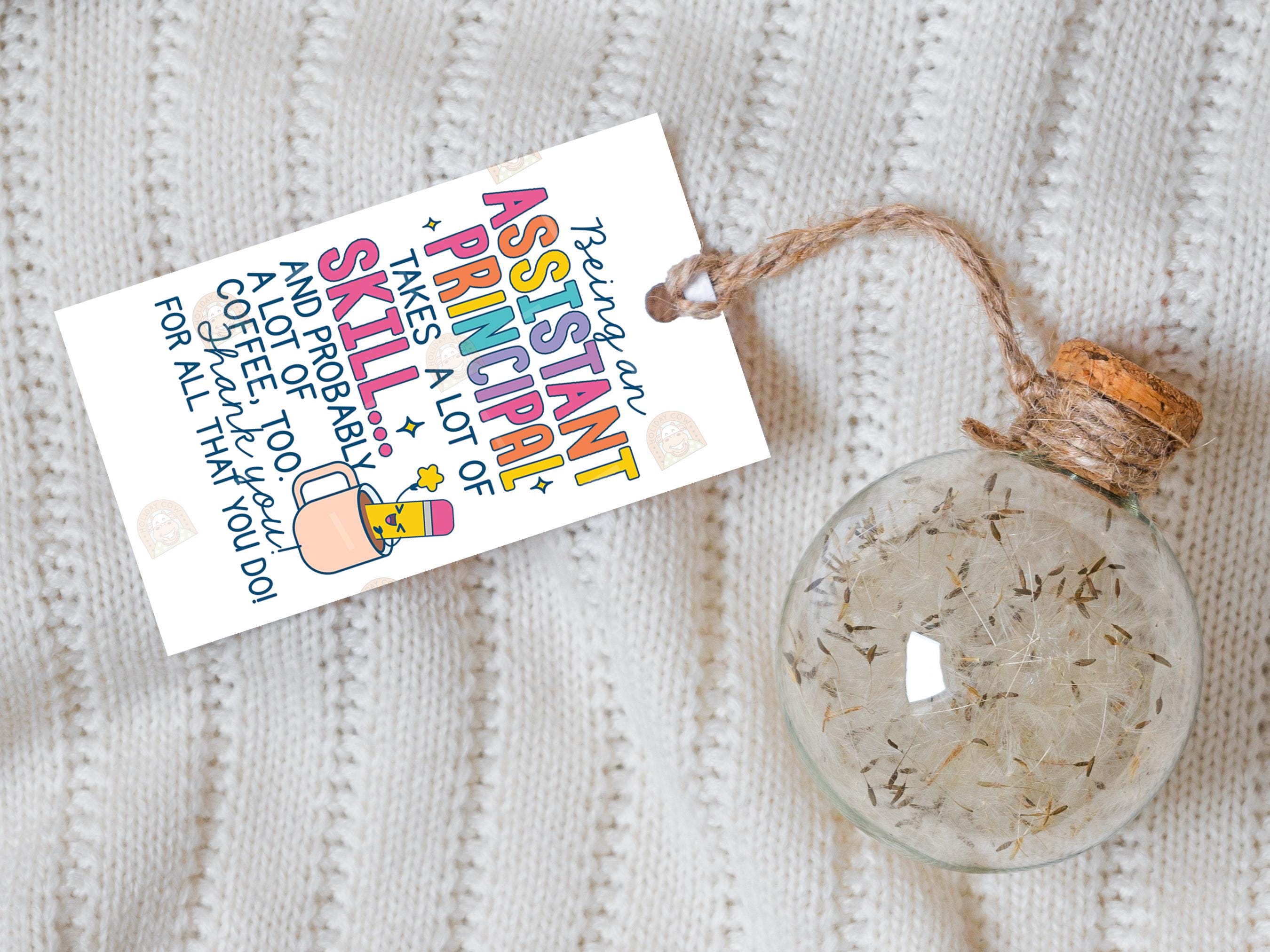 Assistant Principal Gift Tag Printable, Funny Assistant Principal ...