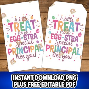 Étiquette de Pâques principale imprimable, étiquette-cadeau de Pâques pour les principales, étiquette-cadeau de Pâques principale, gâterie de Pâques pour la principale comme vous, oeuf de Pâques
