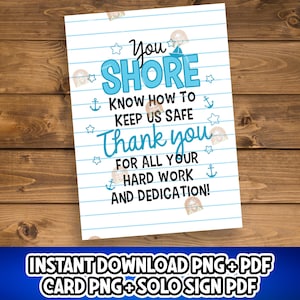 Coast Guard Gift, Coast Guard Day Card Printable, Military Coast Guard Card, Funny Coast Guard Appreciation, Thank you Coastie, USCGA Card
