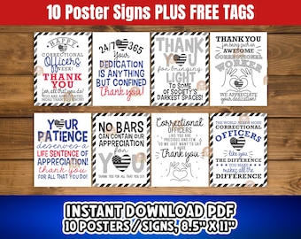 Correctional Officers Week Signs Printable, Correctional Officer Week Decor, Correctional Workers Week Poster, Correctional Officers Gift