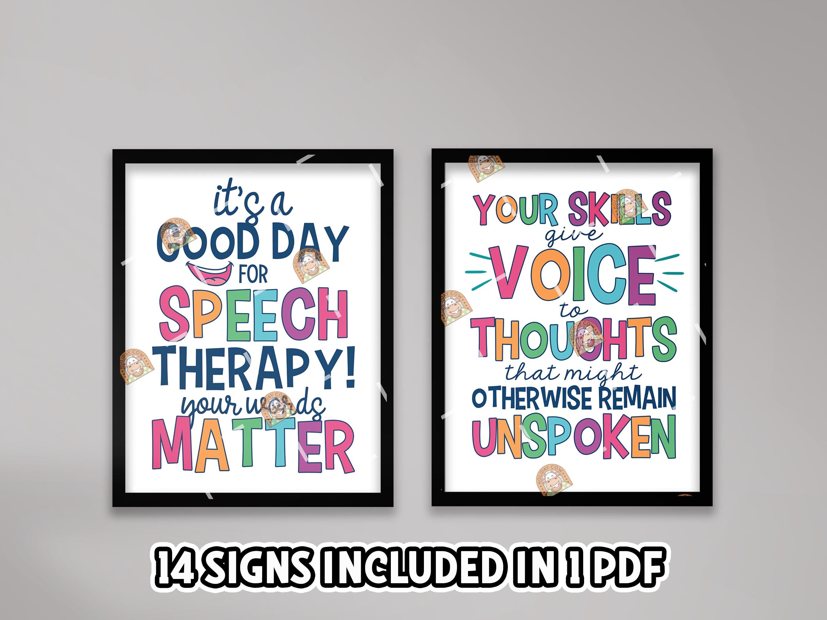 SLP Day Signs Printable, SLP Appreciation Speech Language Pathologist ...