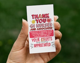 GI Nurse Gift tag Printable, GI Nurses and Associates Week Tag, Thank you GI Nurse Tag, Gi Nurse Appreciation, Gi Week Gift Tag for Gi Nurse