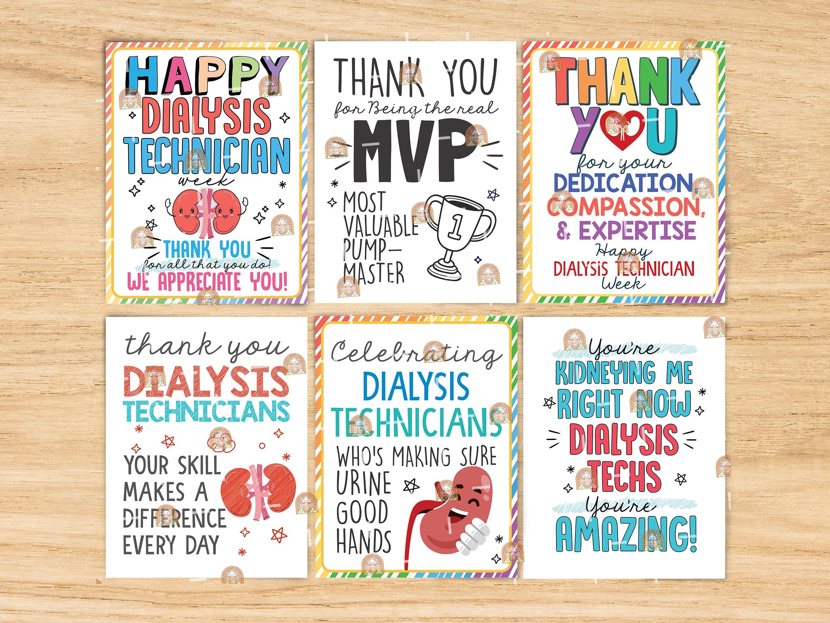 Dialysis Tech Gift, Dialysis Tech Week Printable Sign, Dialysis ...