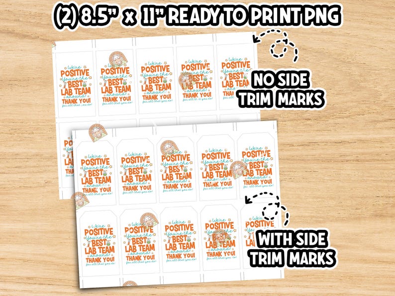 Lab Week Gift Tag Printable, Thank You Lab Team Tag, Funny Lab ...