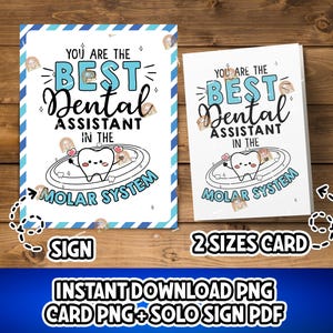 Presente para Assistente de Dentista, Cartão para Assistente de Dentista para Imprimir, Placa de Agradecimento para Assistente de Dentista, Presente para a Semana do Assistente de Dentista, Presente para Assistente de Dentista