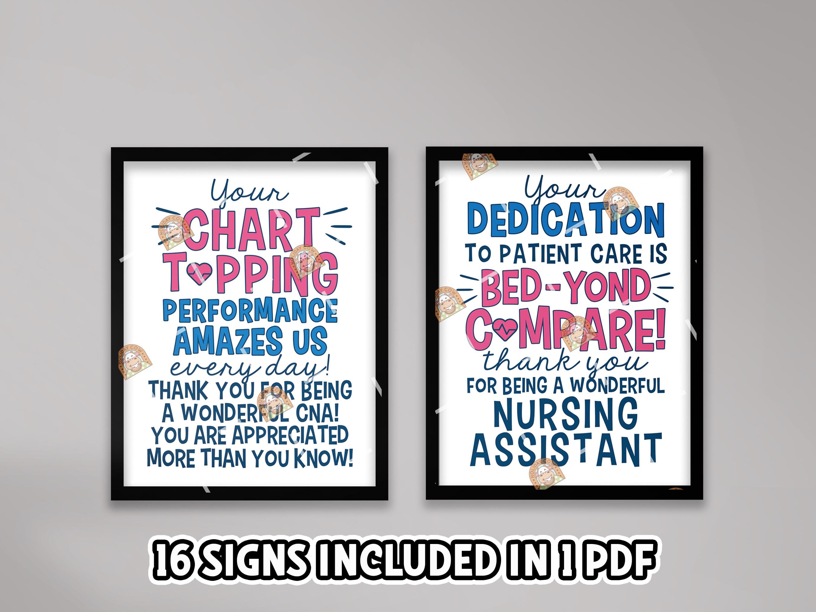 CNA Week Signs Printable, Certified Nursing Assistant Week Poster ...