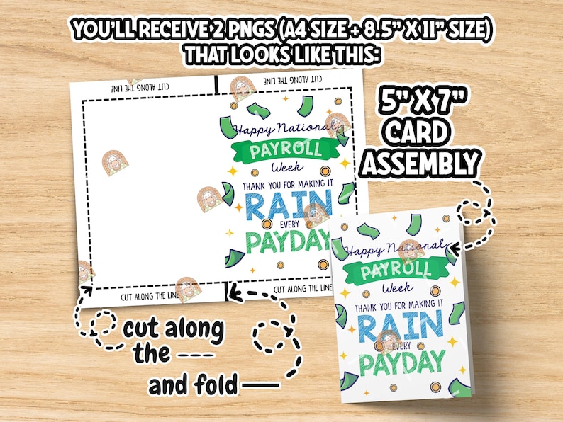 National Payroll Week Card Printable, Payroll Week Sign, Payroll ...