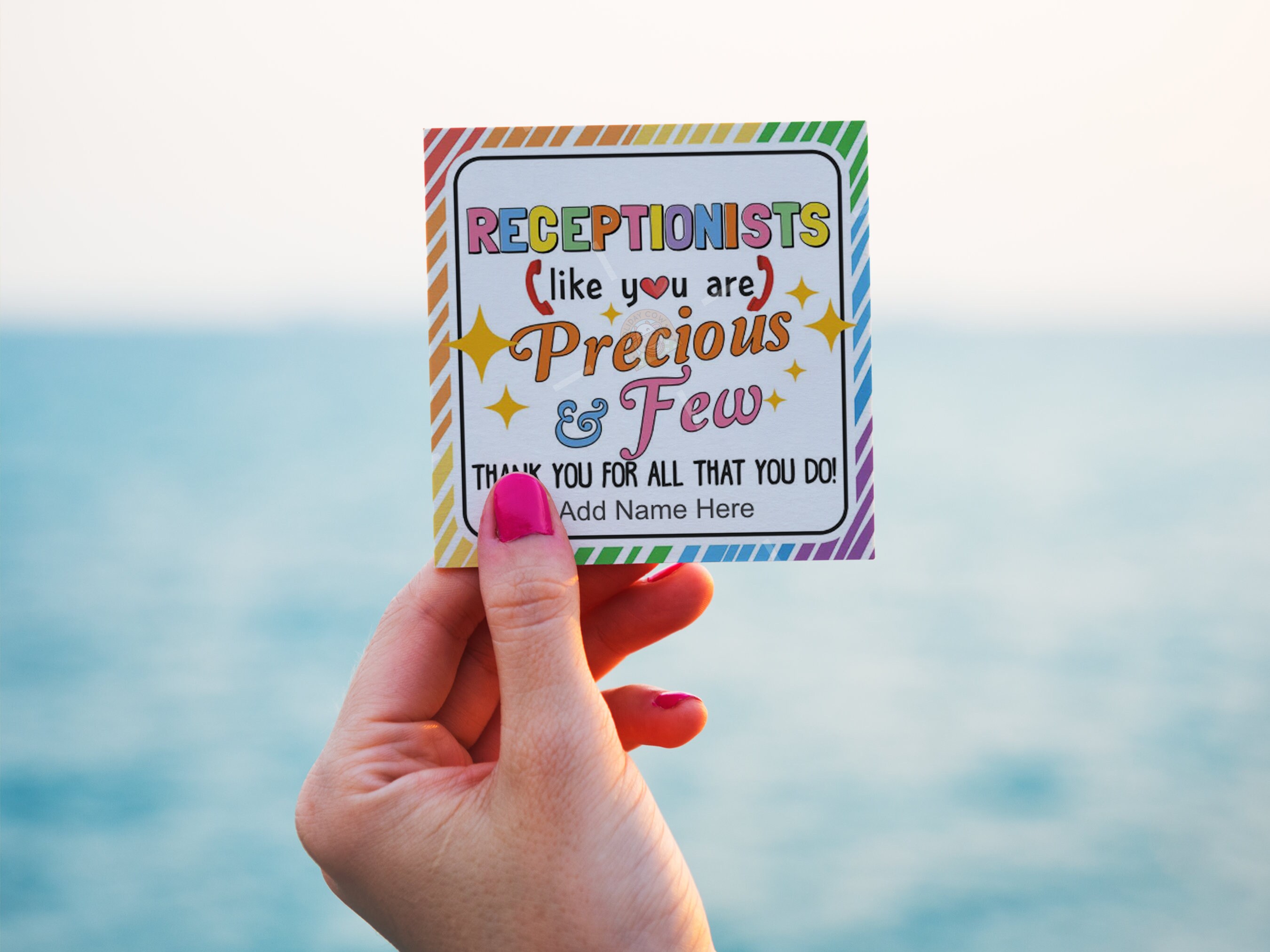 Reception Tags Receptionists Gift Tags Printable, Receptionists Day Tag, Receptionist ...