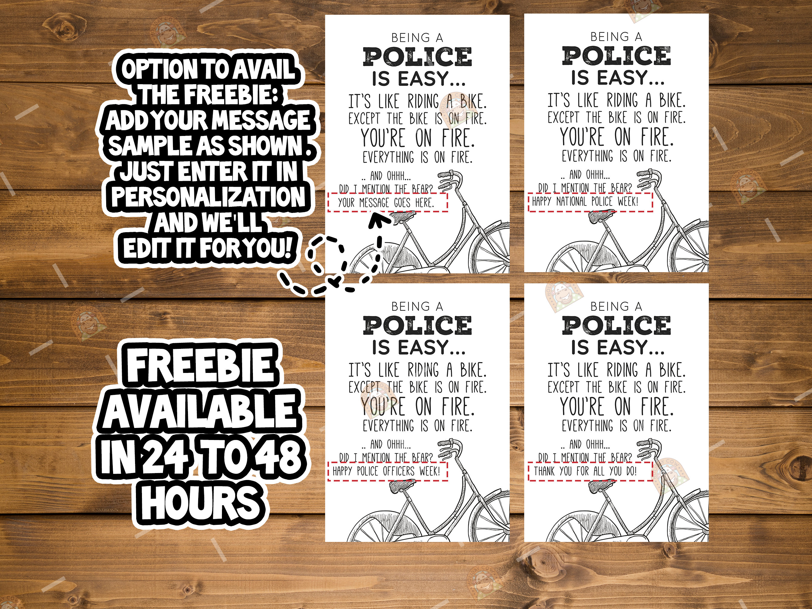 Police Week Card, Printable Police Appreciation Card, National Police ...