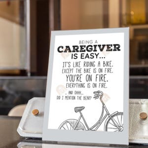 Caregiver Gift, Family Caregivers Month Card Printable, Caregiver Appreciation Month Gift for Caregiver Thank you Gift, Caregiver Sign bild 8