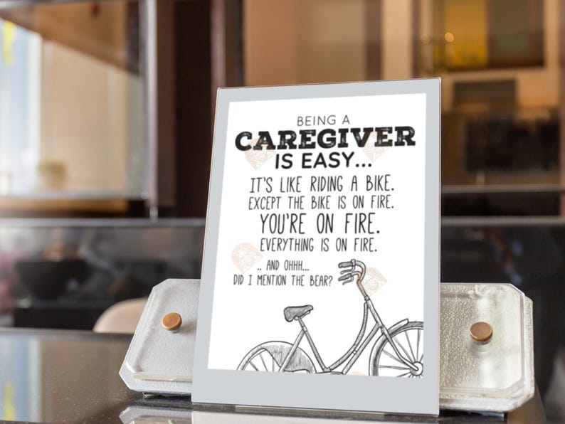Caregiver Gift, Family Caregivers Month Card Printable, Caregiver Appreciation Month Gift for Caregiver Thank you Gift, Caregiver Sign bild 8