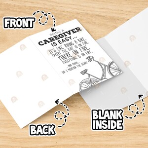 Caregiver Gift, Family Caregivers Month Card Printable, Caregiver Appreciation Month Gift for Caregiver Thank you Gift, Caregiver Sign bild 5