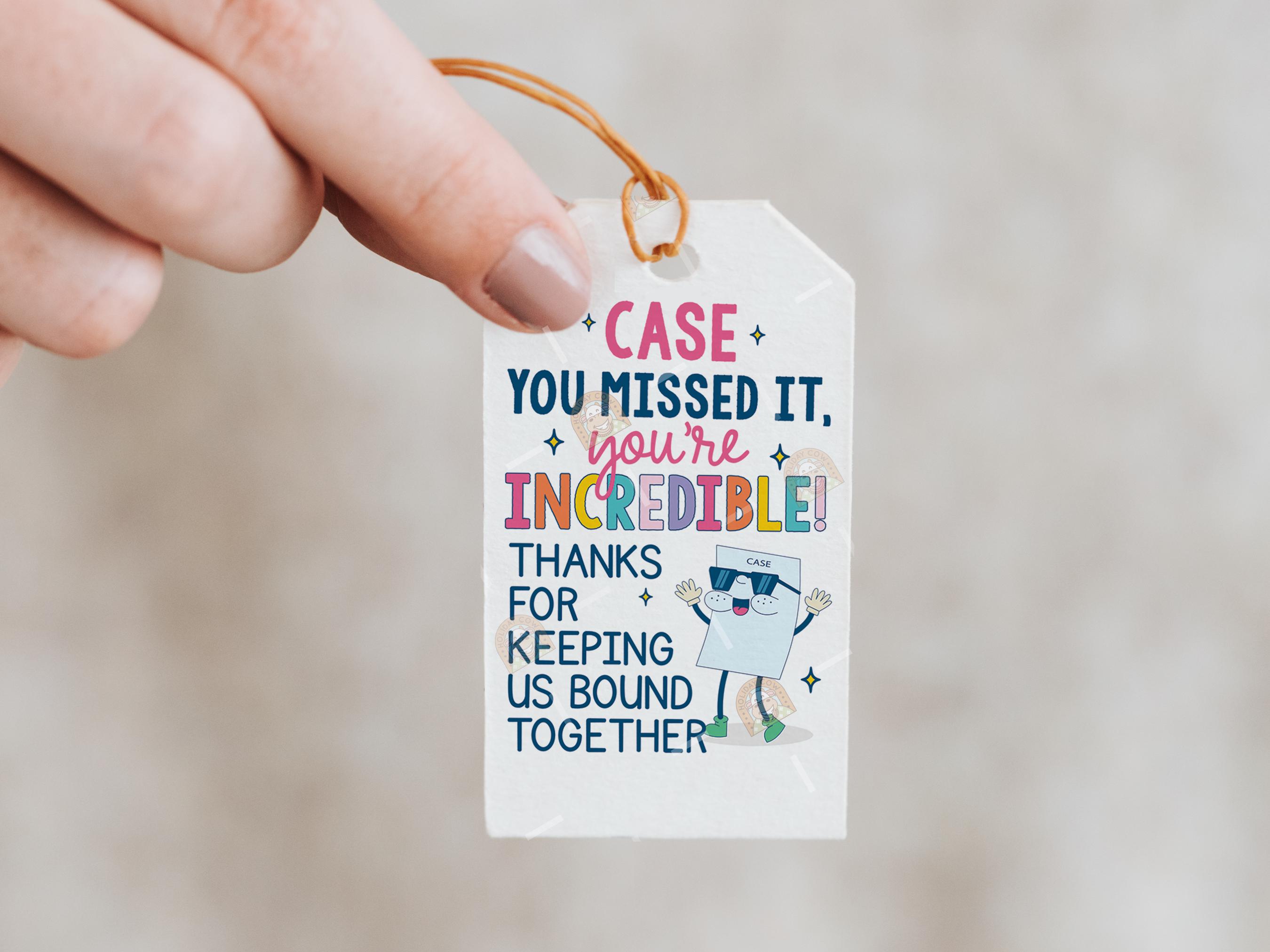 Pretty Case Management Label Case Manager Gift Tag, Printable CM Week Gift Tag, Funny Case ...