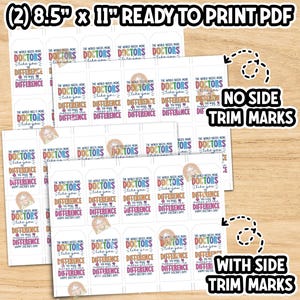 Printable Doctor Gift Tag, Thank You Doctor Appreciation Tag, Doctors ...