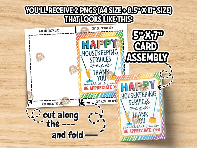 Housekeeping Week Card Printable, Housekeeping Appreciation Week Gift ...