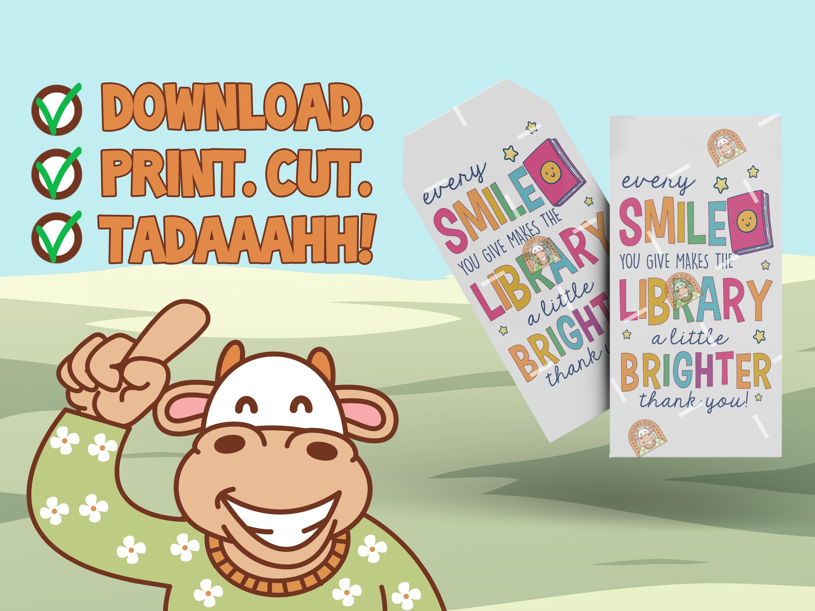 Printable Librarian Gift Tag, Librarian Tag, Librarian Day Tag for ...