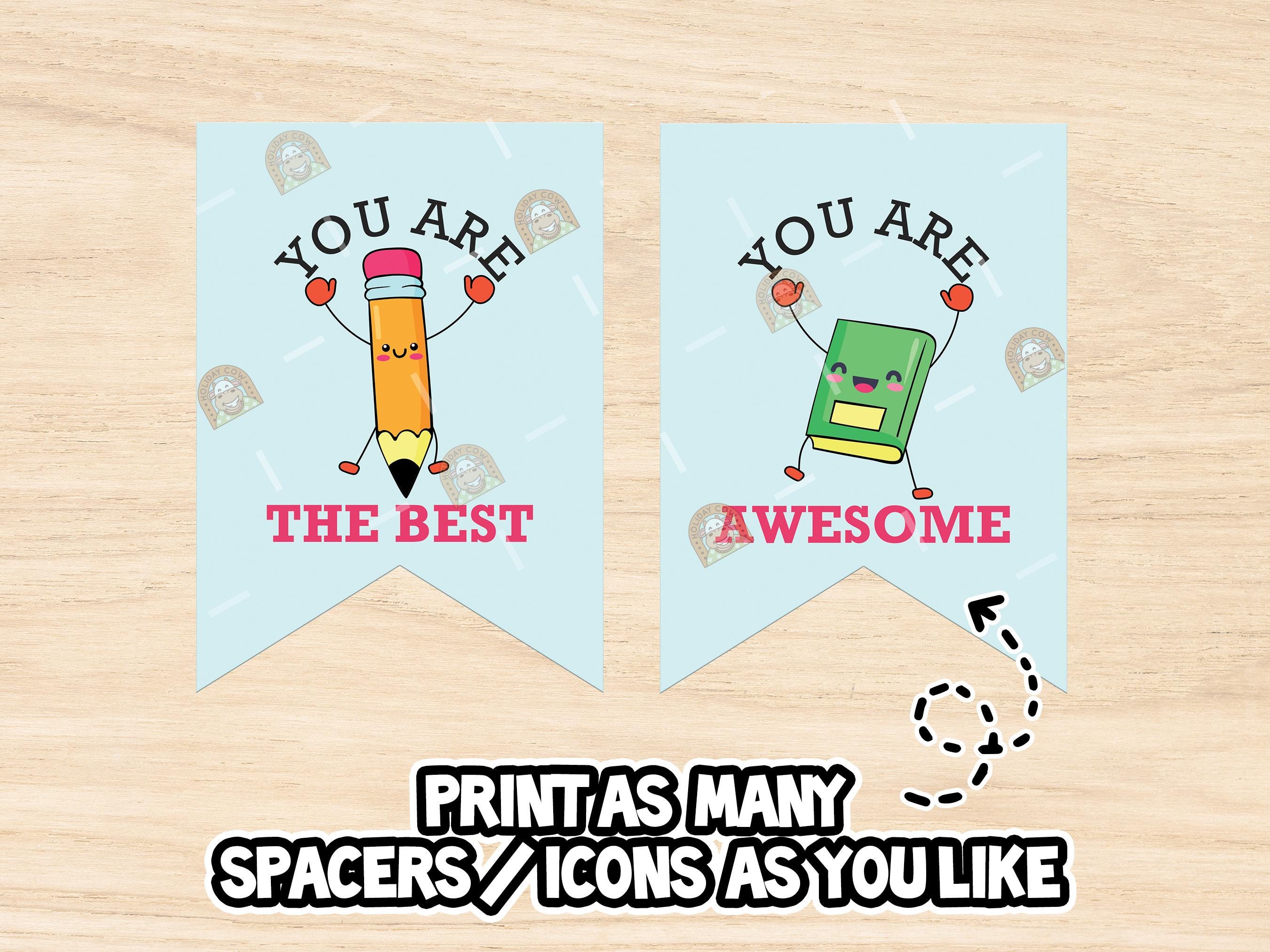 We Love Our Teachers and Staff Banner Printable, Teacher Appreciation ...