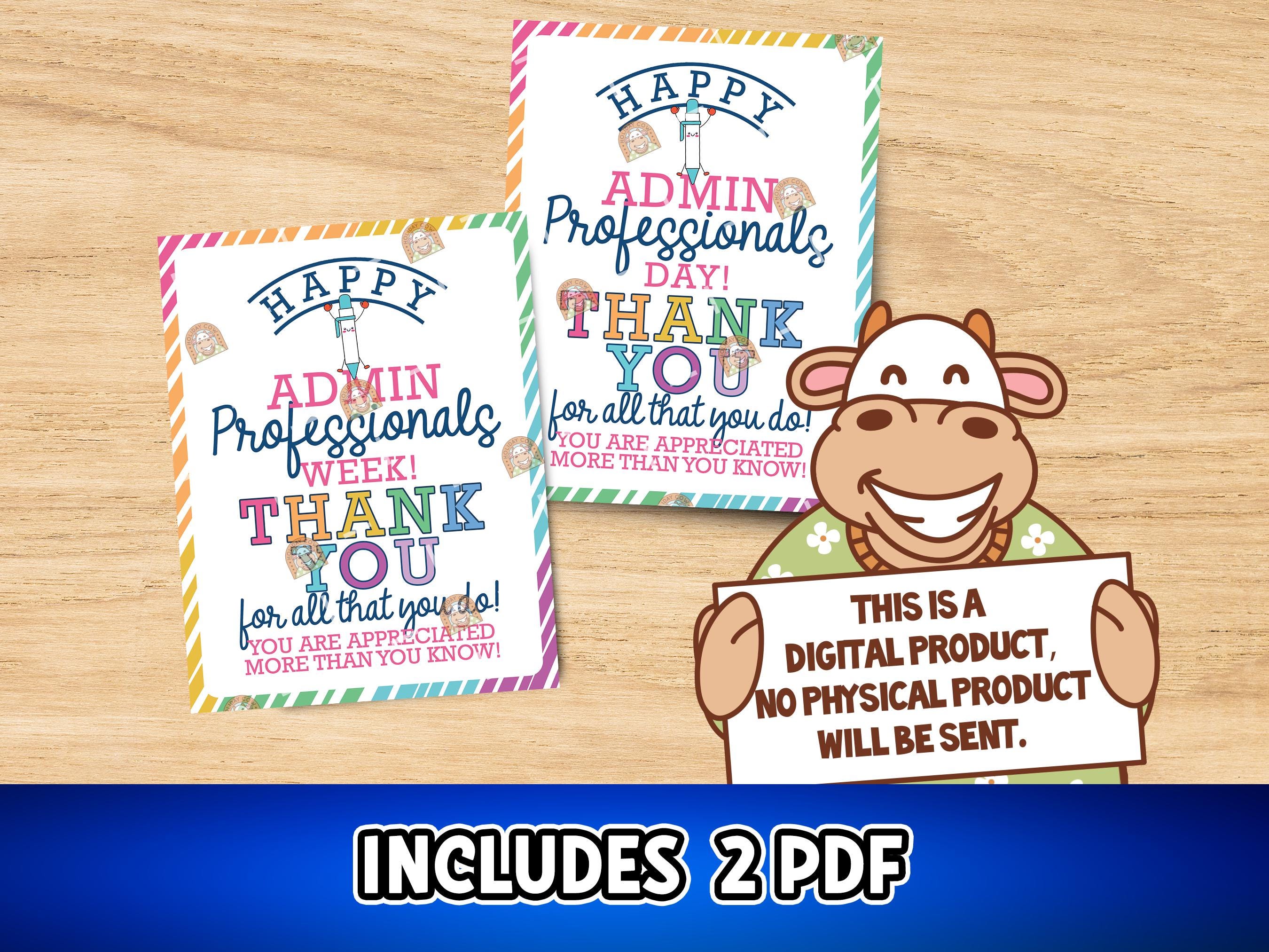 Administrative Professionals Day Sign Printable, Administrative ...