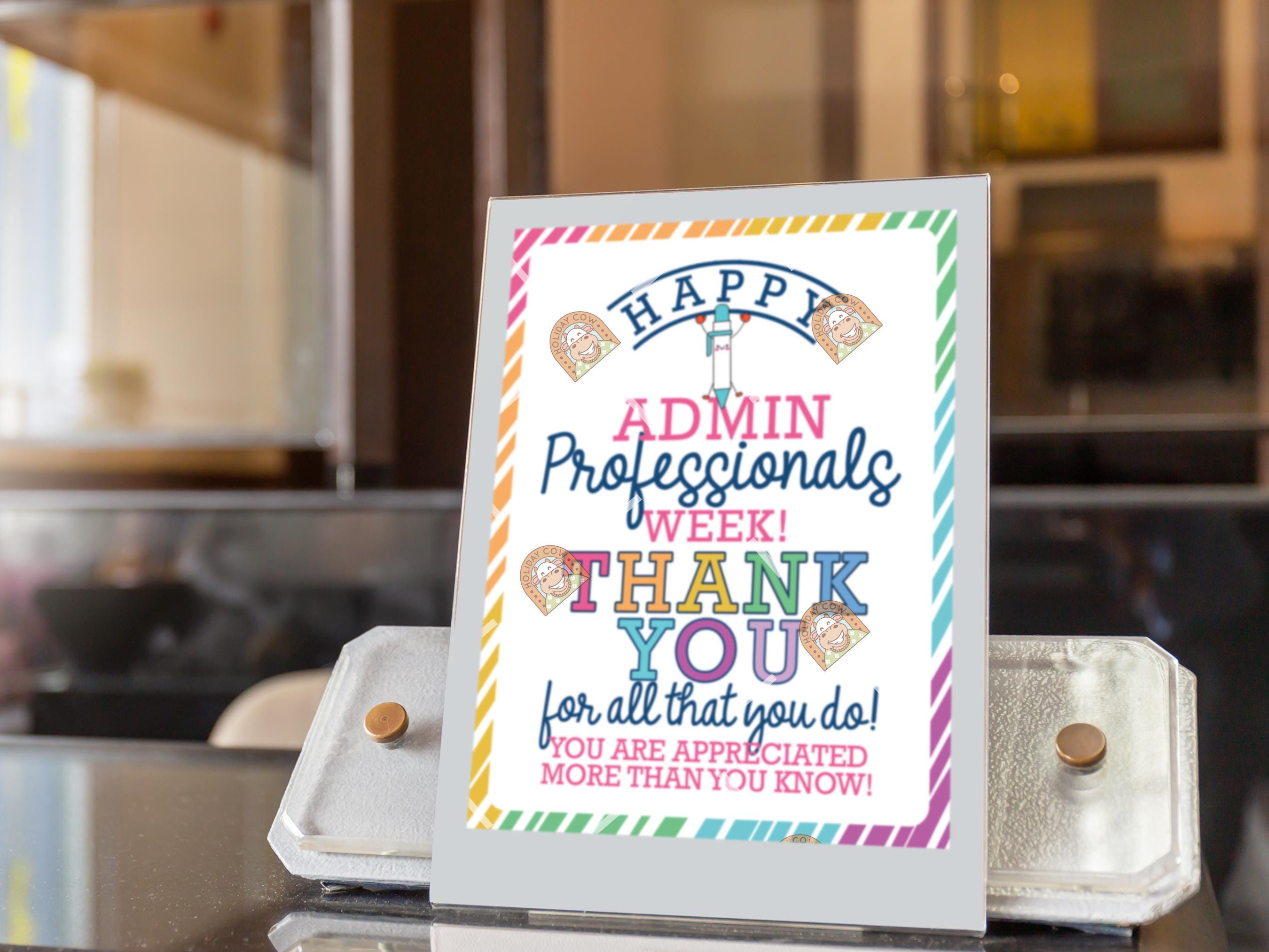 Administrative Professionals Day Sign Printable, Administrative ...